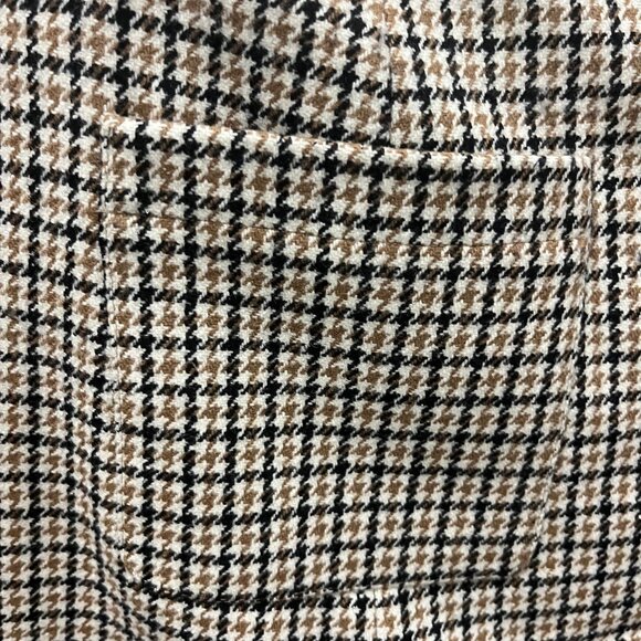 Sezane Beige and Black Houndstooth Button-Front Mini Skirt - Picture 3 of 5